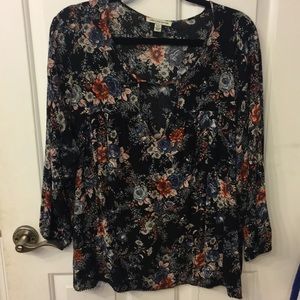 American Eagle Floral Blouse